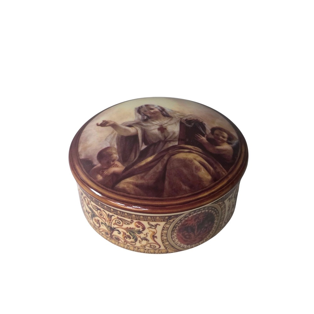 Pickard China Religion Constantino Brumidi US Capitol Fresco Trinket Box USA